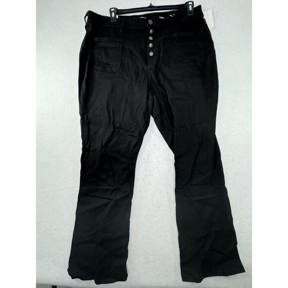 NEW $98 Warp And Weft PHL Philadelphia Slim Boot Cut Black Jeans Women’s Plus 22 - Picture 13 of 13